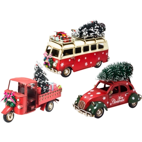 Kerst auto 26cm