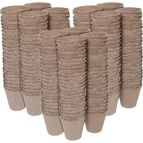 Stekpotje / kweekpot - 288x stuks - 6 cm - turfpotjes -