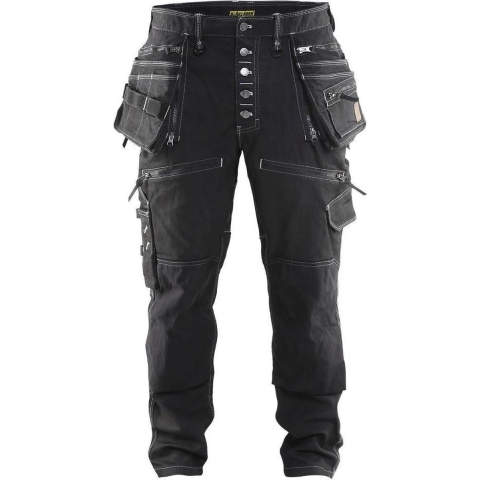Blåkläder Baggy Denim Stretch X1900 19991141 | Zwart | Maat C48 - 7330509513934