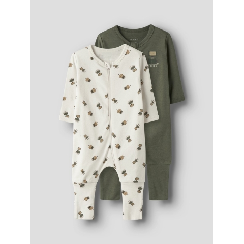Name It Pyjamapak - Noos - NbmNightsuit - 2-pack - Jet Stroom - Name It - 56 - Pyjamapak