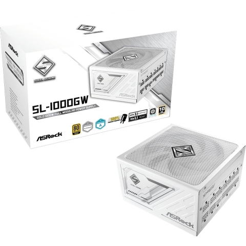 ASRock Steel Legend SL-1000GW PC-netvoeding 1000 W ATX 80 Plus Gold