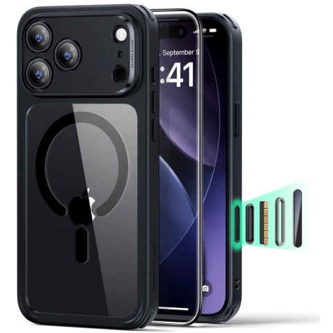 ESR Case Apple iPhone 17 Pro Zwart, Transparant
