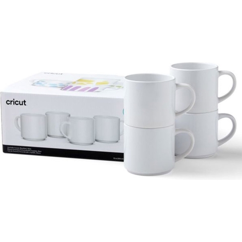 Cricut 2009392 Mok 300 ml. Wit 4 stuk(s)