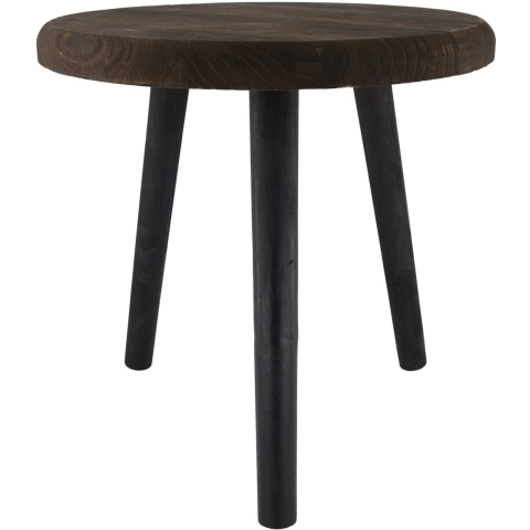 Bijzettafel paulowniahout Ø38xh38cm