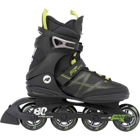 K2 - F.I.T. 80 Pro Black Olive - Recreatie Skates - 39.5