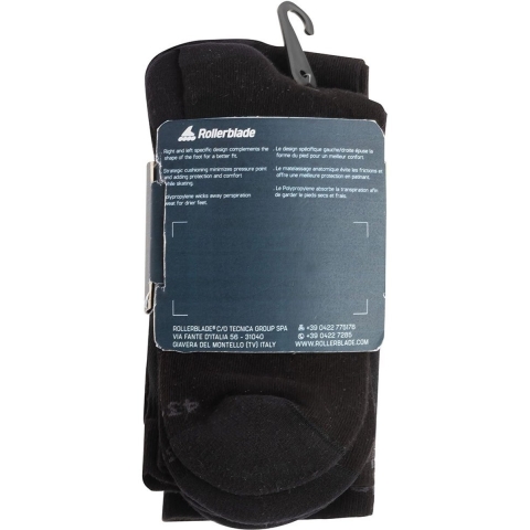 Rollerblade - Skate Socks 3 Pack Black - Skate Sokken - S
