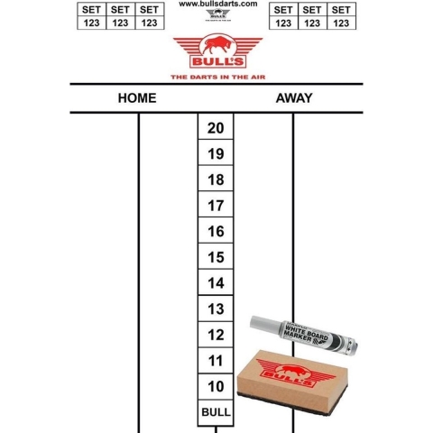 Bulls Flex scorebord SET 45x30 cm