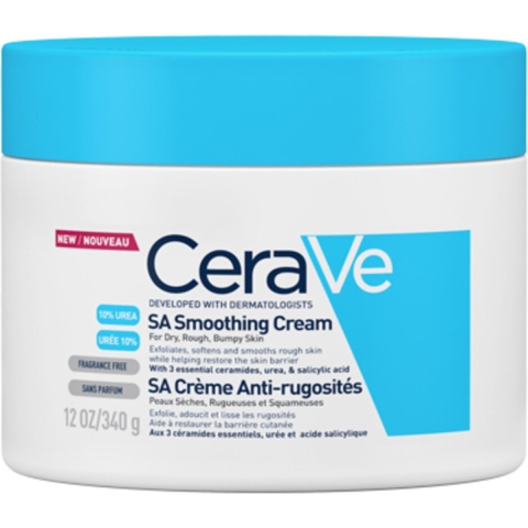 3x CeraVe SA Smoothing Cream Anti-Ruwe Huid Crème 340 gr