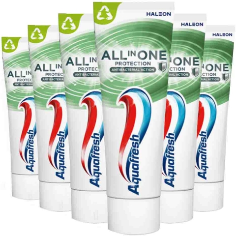6x Aquafresh Tandpasta All-in-One Protection Antibacterial Action 75 ml