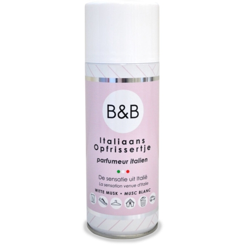 2x B&B Italiaanse Wasparfum Opfrissertje Witte Musk 400 ml