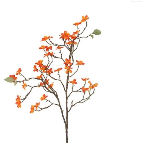 Kunsttak Malus oranje 30xH86,4cm