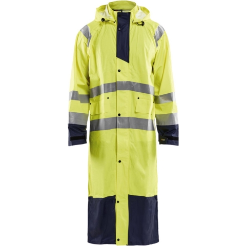 Blåkläder Regenjas High-Vis LEVEL 1 43252000 | High-Vis Geel/Marineblauw | Maat L - 7330509571262