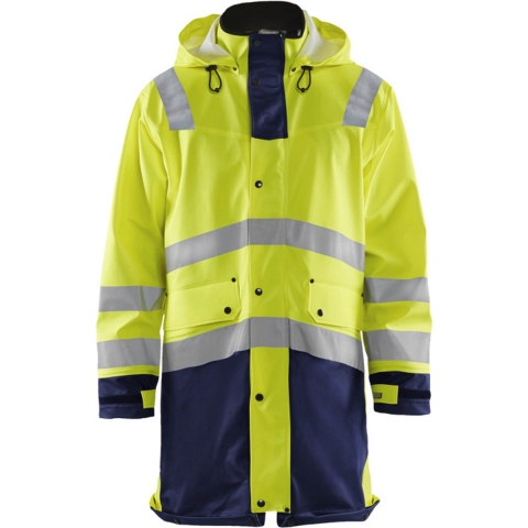 Blåkläder Regenjas High-Vis LEVEL 3 43262005 | High-Vis Geel/Marineblauw | Maat L - 7330509570111