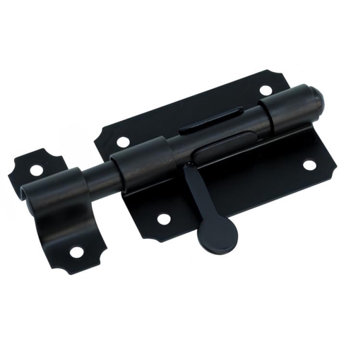 Waelbers Plaatgrendel 80mm zwart - 10 Stuk(s) - 105317.05