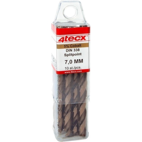 4tecx Metaalboor HSS Cobalt 6mm VE=10 - 4027005838