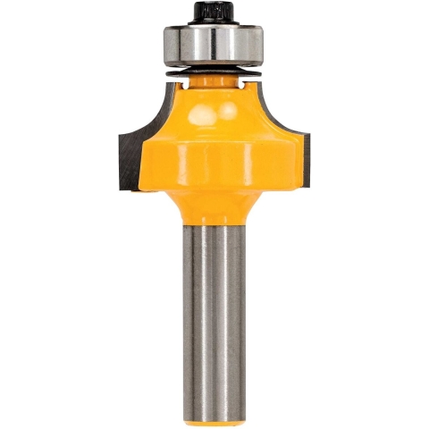 DeWALT DT90014 Freesbit Kwartrondfrees + lager S 8mm 25,4mm R6,35