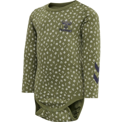 Hummel Romper l/s - hmlConnor - Capulet Olive - Hummel - 74 - Romper L/S