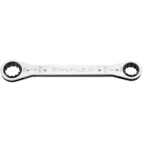 Stahlwille 41571618 25ASP 16 X 18 RATSCHENRINGSCHLUESSEL Dubbele ringsleutelratelset Sleutelbreedte (inch) 1/2 - 9/16