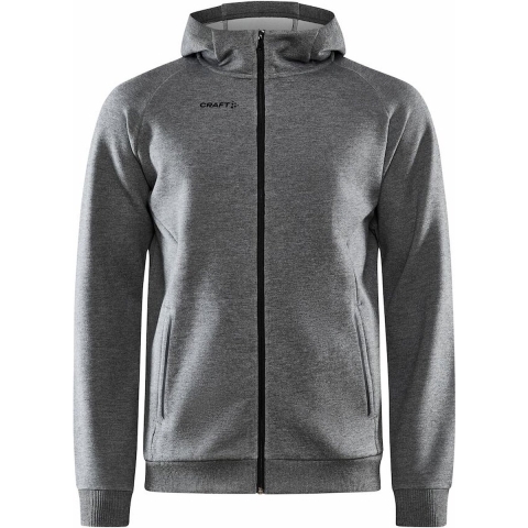 Craft 1910620 Core Soul Full Zip Hood Men - Dark Grey Melange - XXL