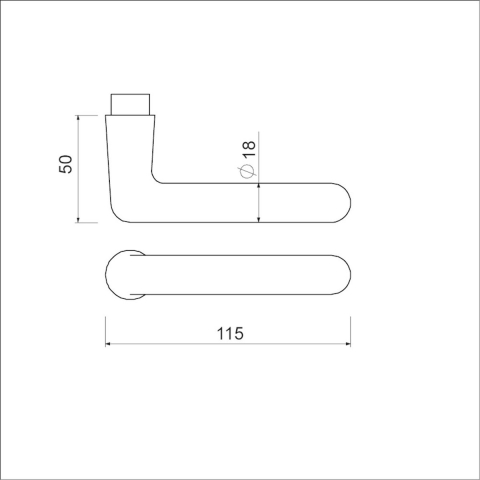 AMI Deurkruk 362 Deurdikte 38/42 F1 - 103840