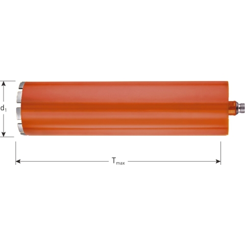 Rotec Diamantboor DROOG 57x400x1/2'' (3) 24x4,0x9,0 - 7750574