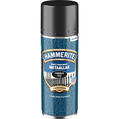 Hammerite Metaallak Hamerslag | Zwart | Spray | 400ml - 5095205