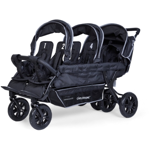 Kinderwagen Childhome Six Seater 6 Kinderen Black