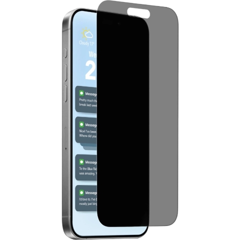 Puro PUSDGPRIPHONE1766 Screenprotector (glas) met privacyfolie Apple IPhone Air 1 stuk(s)