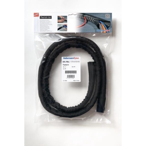 HellermannTyton 170-01017 Twist-In 32 Gevlochten slang Zwart Polyester 29 tot 32 mm 2 m