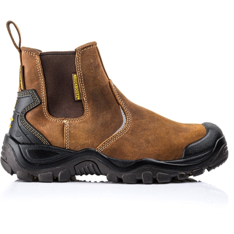 BuckBootz Instapper BSH006 Hoog S3 + KN | Bruin BSH006BR | Maat 47 - 00.176.028.47