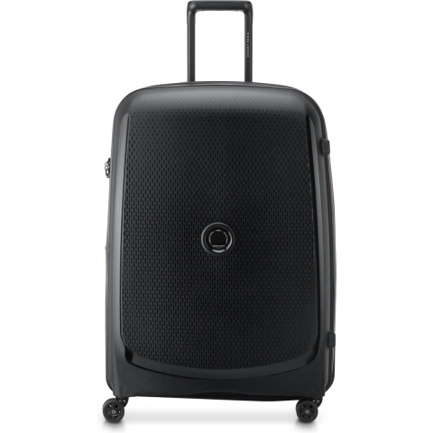 Delsey Belmont Plus - Reiskoffer 76 cm - Gerecycled polypropyleen - Zwart