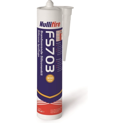 Nullifire FS703 Brandwerende siliconenkit 310 ml, grijs