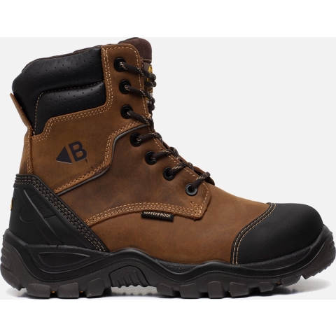 BuckBootz Werkschoen BSH008WPNM Hoog S3 + KN | Bruin | Maat 43 - 00.176.031.43