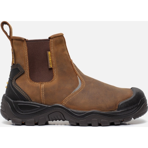 BuckBootz Instapper BSH006 Hoog S3 + KN | Bruin BSH006BR | Maat 43 - 00.176.028.43