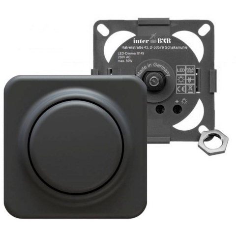 interBär 8149-000.01 Meubel-inbouwdimmer Zwart