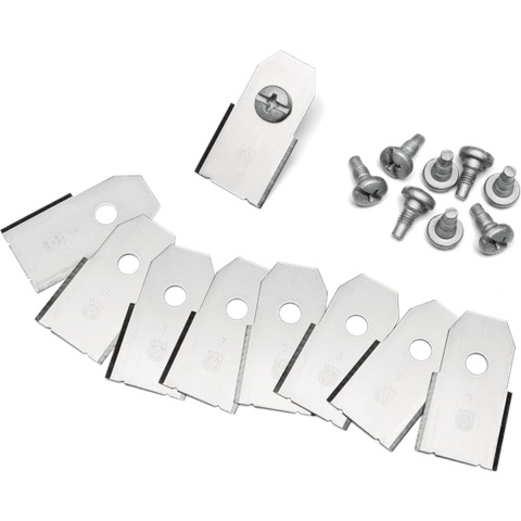 Husqvarna Reservemessen 9 Stuks - 0,6 mm - Zilver