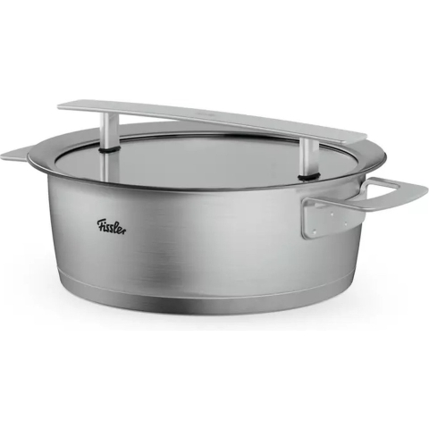 Fissler Phi Collection 016-123-20-000-0 lage kookpan, 20 cm, 2.3L, glazen deksel