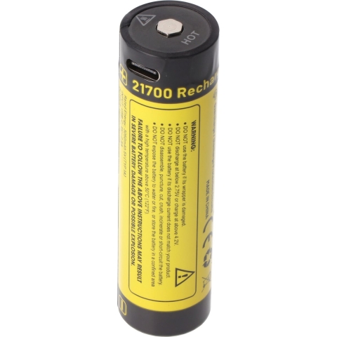 Nitecore NL2150RX 21700 Li-ion accu met usb-c poort, 5000 mAh
