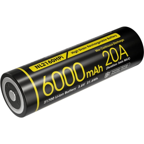 Nitecore NL2160HPi Dual Output, 21700 oplaadbare Li-ion accu, 6000 mAh