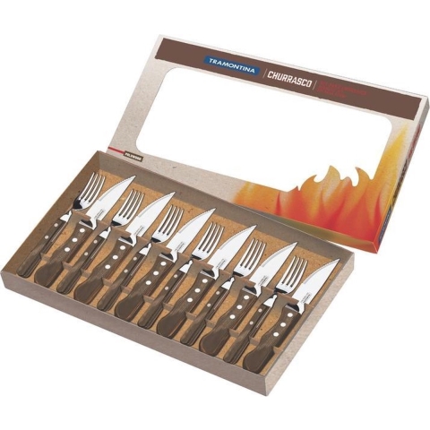 Tramontina Churrasco Jumbo 12-delige steakbestekset, 29899-239