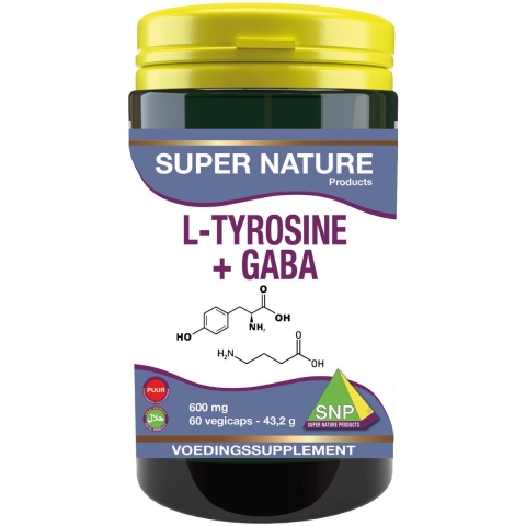 SNP L-Tyrosine + GABA 600 mg puur 60 capsules