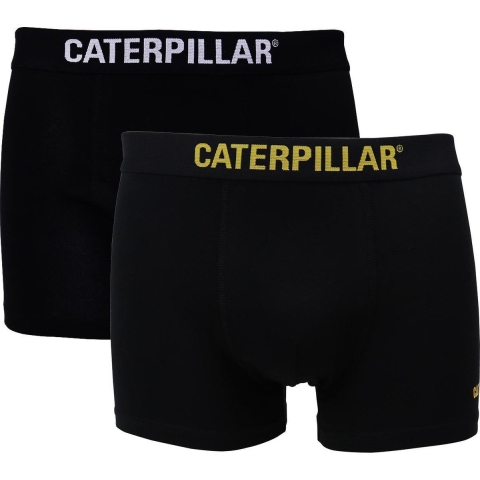 CAT BOXERSHORTS Heren Katoen 2-Pak Ondergoed Zwart