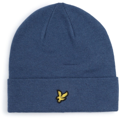 Lyle & Scott Merinowolmix Beanie - Blauw