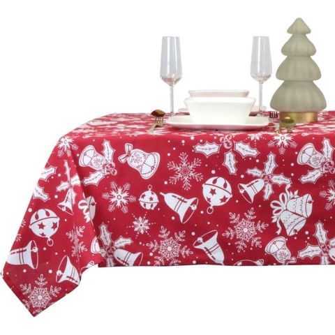 Tafelkleed hein l200b150 cm rood Unique Living - Unique living