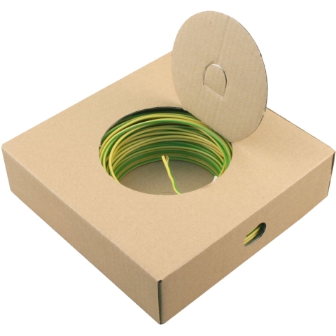 Installatiedraad 2.5 mm². 100 m geel/groen - 01.265.04