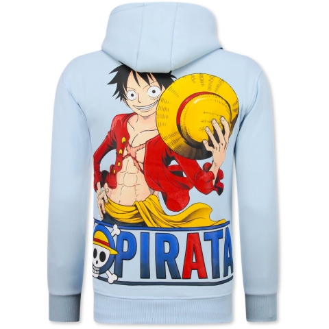 Top-Star Oversized hoodie met capuchon one piece pirata print