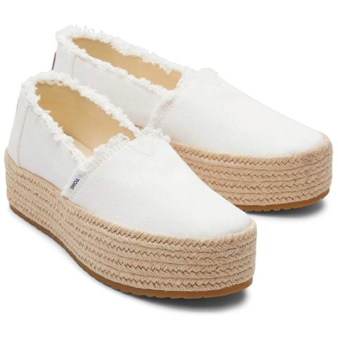 Toms Valencia white canvas 10019820 3172