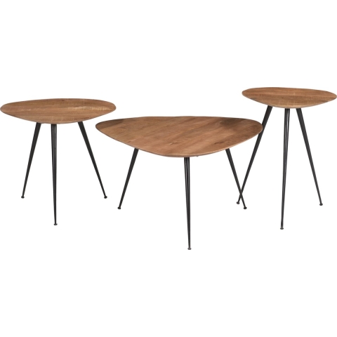 Brix salontafel loua 70x70x39 mangohout
