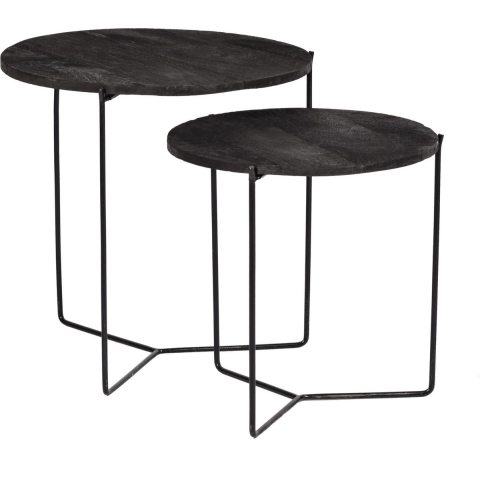 Livingfurn bijzettafel mason 52x52x53 mangohout