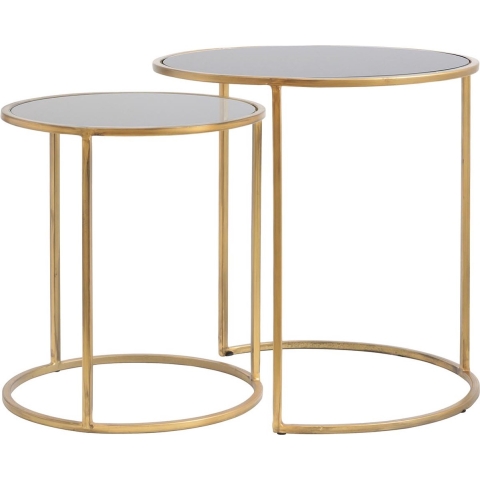 Light & Living bijzettafel duarte Ø50x52cm - set van 2